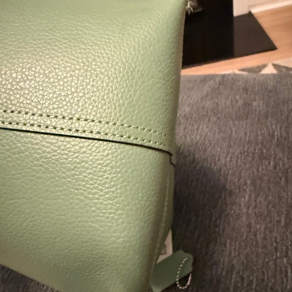 Coach Soft Green city Tote with Scarf - Picture 12 of 15